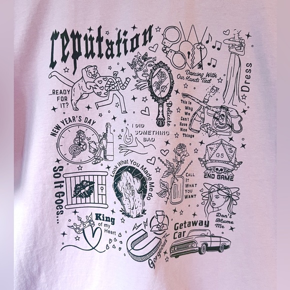 Taylor Swift Reputation Oversized Tee - Picture 3 of 4